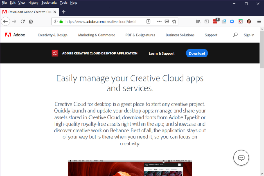 get adobe apps free for mac